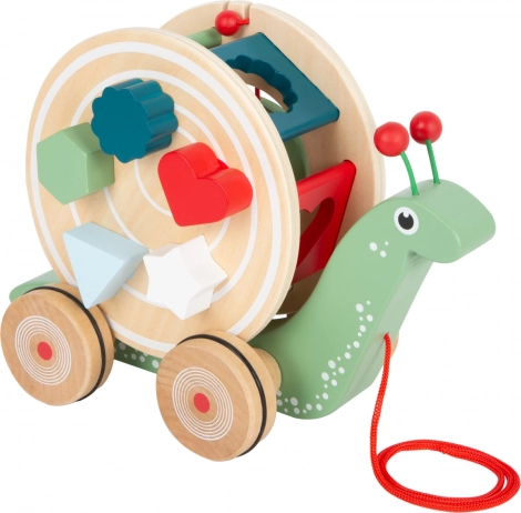 Holz-Schnecke zum Ziehen mit Sortierer
