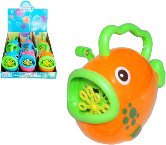 Seifenblasen-Set – Kunststofffisch mit Kurbel