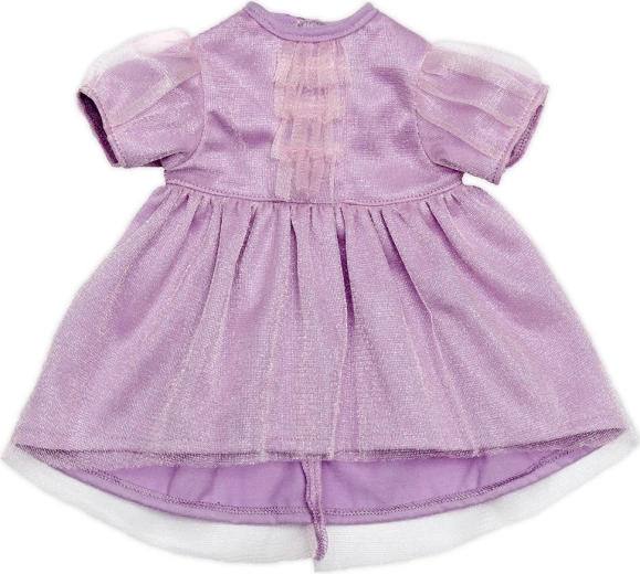 Skrållan violettes Tüll-Party-Kleid für Puppen 36–40 cm