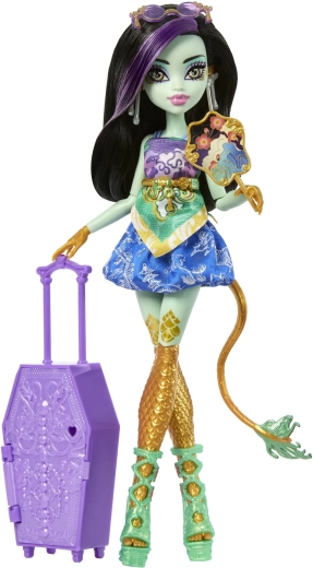 Monster High Gruselgeheimnisse Jinafire Long mit Reiseaccessoires
