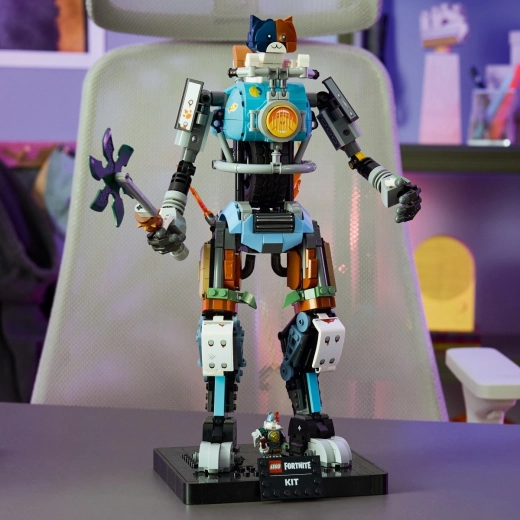 Ausstellungsständer und Kit-Minifigur
