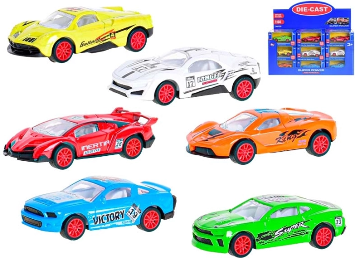 Metall-Sportwagen 1:64 mit Rückzug