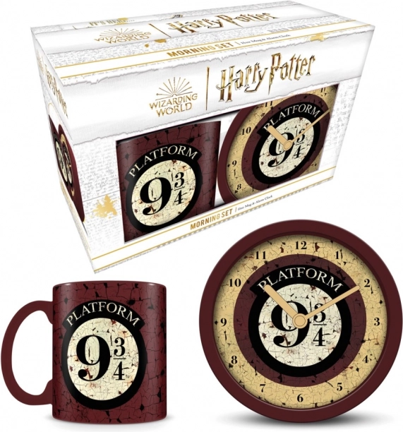 Geschenkset mit Uhr und Wecker Harry Potter