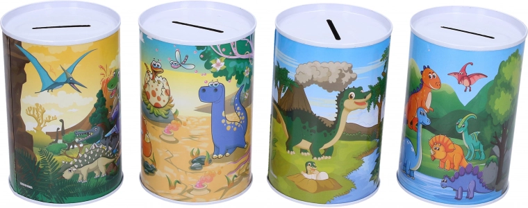 Spardose mit Dinosauriermotiv 7 × 10,5 cm