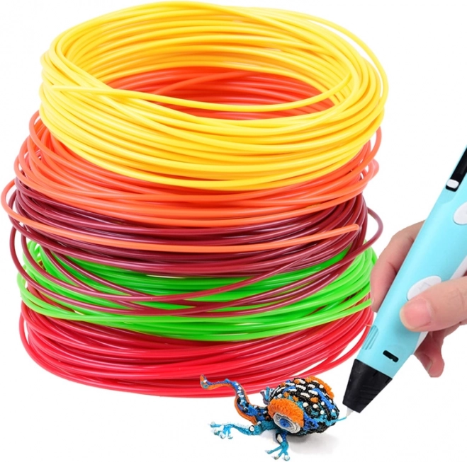 Ersatz-Filamente für 3D-Stifte – Set mit 5 Farben – Set