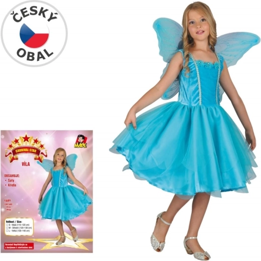 Karnevalskleid Fee für Kinder 120–130 cm