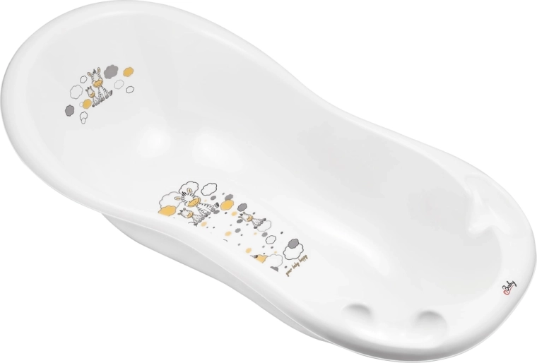Maltex Babybadewanne Zebra 100 cm weiß
