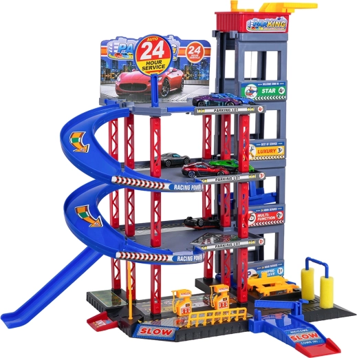 Spiralförmige Rampen und Rennabfahrten