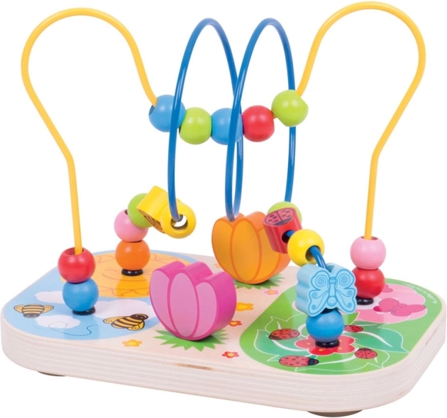 Holz Motoriklabyrinth Wiese Bigjigs Baby