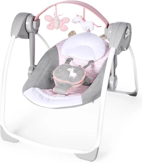 Ingenuity Babyschaukel mit Melodien Flora the Unicorn