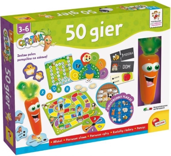 Set mit 50 Spielen Carotina