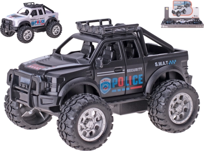 Polizeiauto mit Schwungrad 13,5 cm