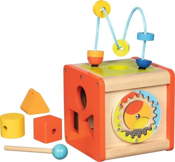 Aktiver Holzwürfel mit Xylophon