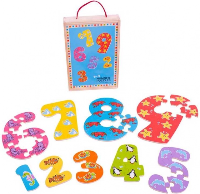 Lernpuzzle Zahlen 1–9