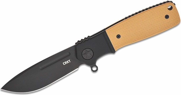 CRKT Homefront Compact Klappmesser 7,3 cm, schwarz/orange, Aluminium und G10