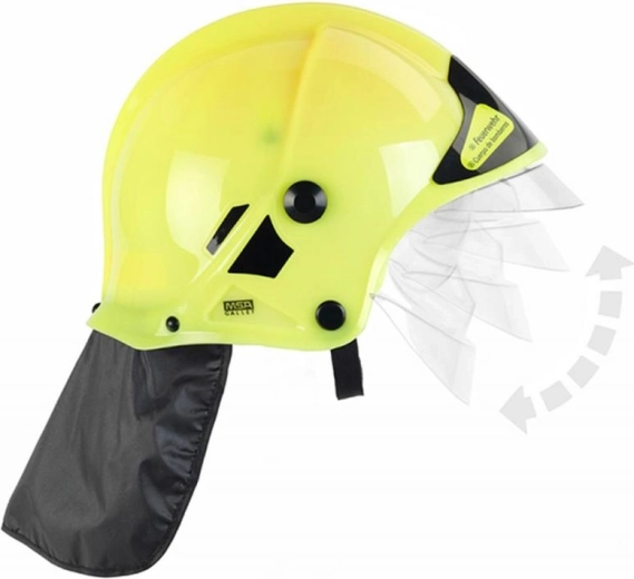 Kinder-Feuerwehrhelm Gelb KLEIN mit Leuchteffekt