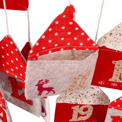 Weicher Filz mit weihnachtlichen Motiven