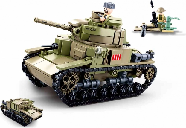 Sluban Army mittelitalienischer Panzer 2-in-1 Bausatz