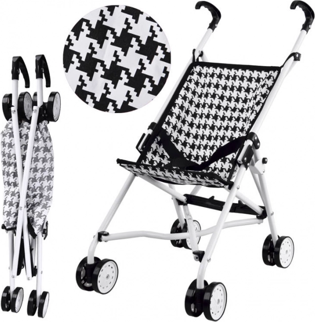 Faltbarer Puppenwagen mit Punkten – Pepito