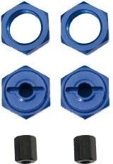 Jamara Adapter 17/12 mm 1:8 auf 1:10 aus eloxiertem Aluminium mit äußerer Mutter (2 Stk.)