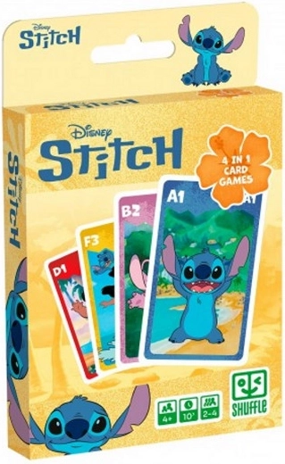 Kartenspiel 4-in-1 DISNEY STITCH