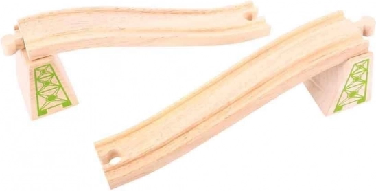Überführungs-Gleise mit Pfeilern 2 Stk Bigjigs Rail