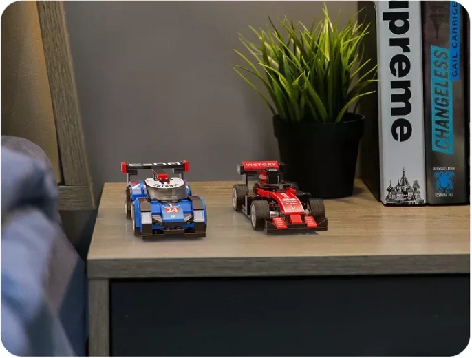 Kompakte Größe für Rennen zu Hause