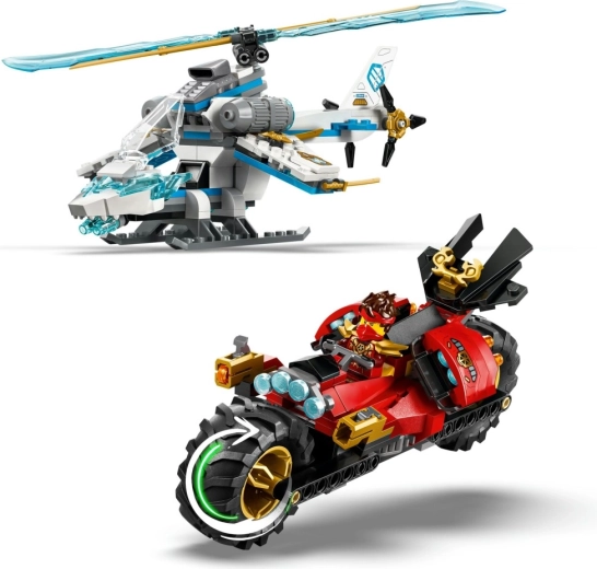 Schnelles Motorrad mit zwei Shootern