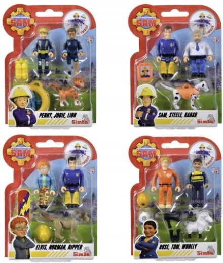 Feuerwehrmann Sam Figuren und Tier Set