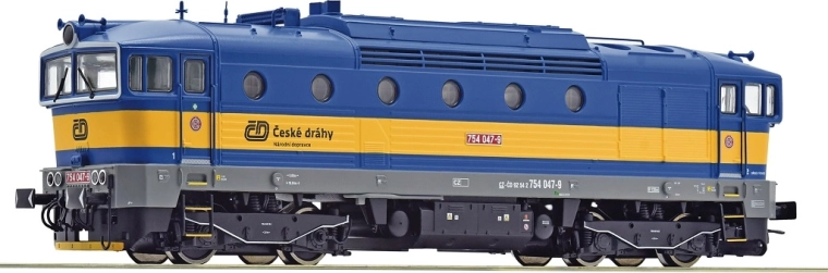 Roco Diesellokomotive ČD 754 047 „Brejlovec“ H0