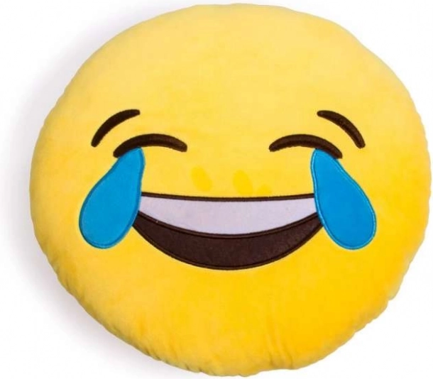 Emoji-Kissen – Vor Lachen weinend
