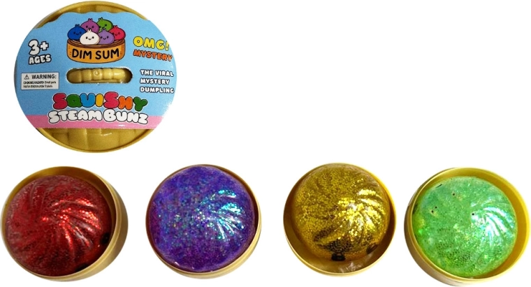 Glitzerndes Anti-Stress-Quetschspielzeug Pierogi