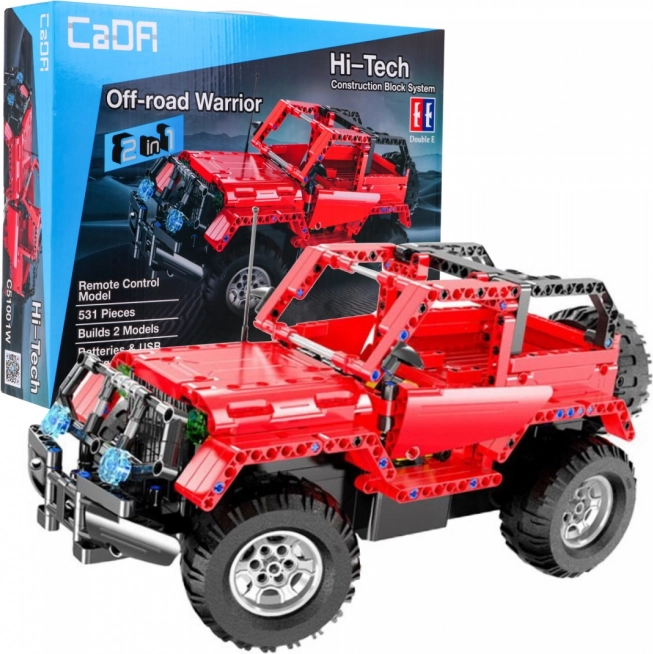 Bausteinset CaDA Offroad-Pick-up mit Fernsteuerung 2-in-1, 531 Teile (6+)