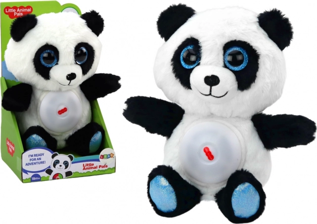 Plüschpanda mit Nachtlampe und Wiegenliedern 30 cm