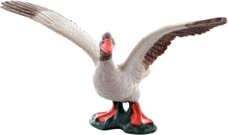 Plastikfigur Gans auf Sockel