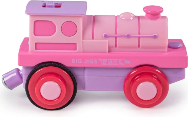Elektrische Lokomotive Bigjigs Rail rosa