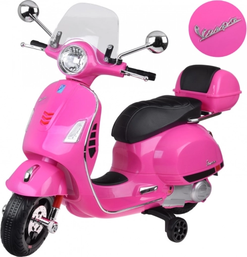 Elektrischer Kinderroller Vespa GTS Super mit Akku – Rosa