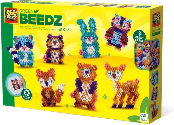 SES Creative Green Beedz Bügelperlen Waldtiere