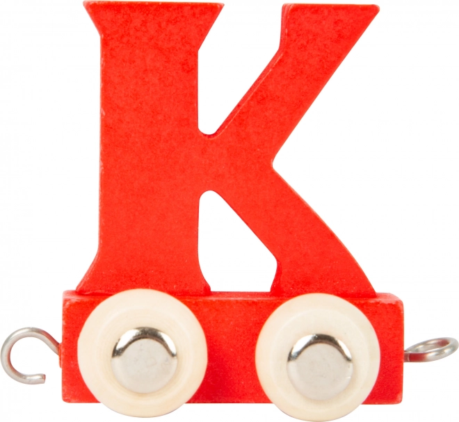 Small Foot Holzzug – bunte Alphabet-Waggon Buchstabe K