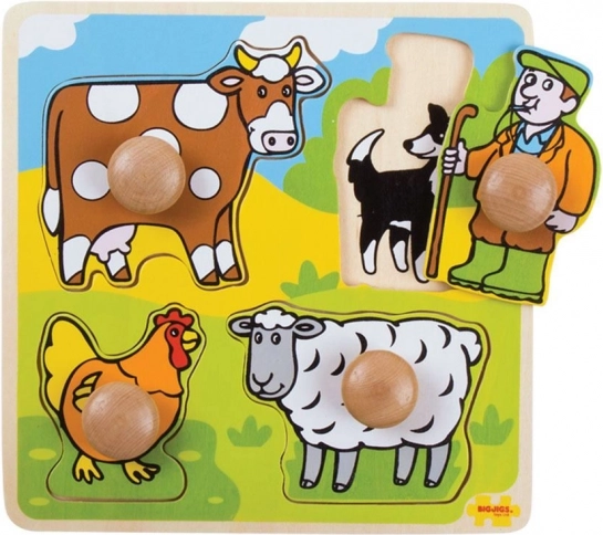 Bigjigs Toys Einlegepuzzle Bauernhof