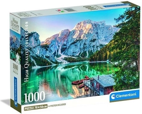 Clementoni Puzzle Compact Smaragdsee Pragser Wildsee 1000 Teile