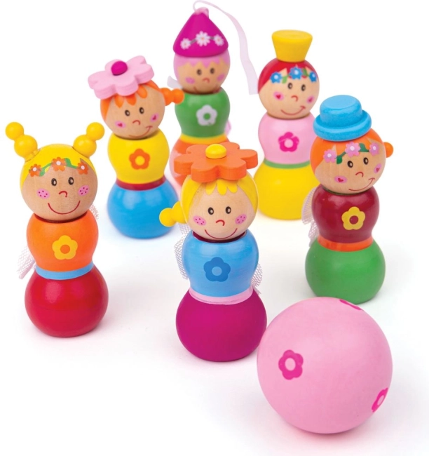 Bigjigs Toys Holzkegel – Feen