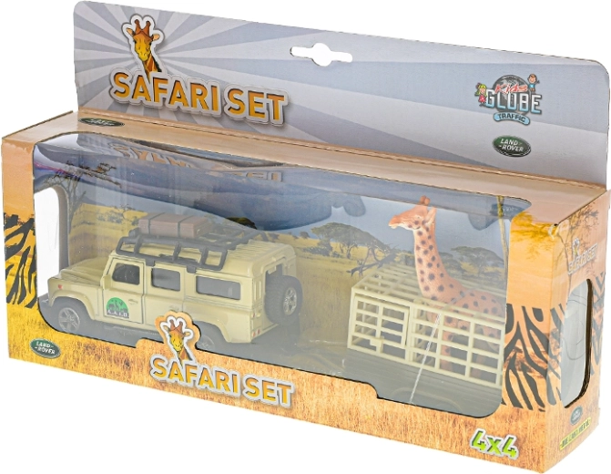 Komplettes Safari-Set mit Giraffenfigur