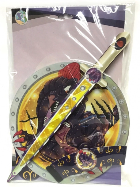 Schaumstoffschwert und -schild D‑Rex für Kinder