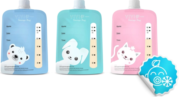 Milchbeutel im Lieferumfang