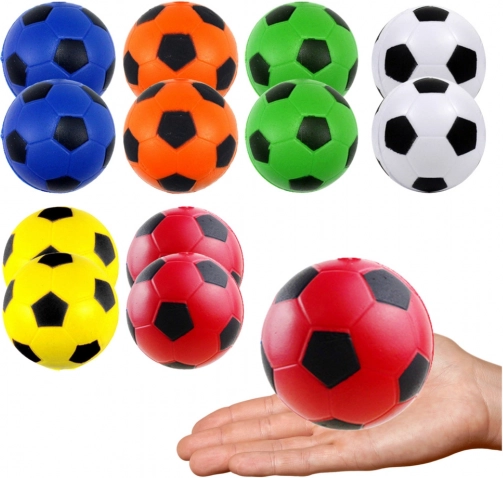 Bunte Antistressbälle 6,5 cm – Set mit 12 Stück