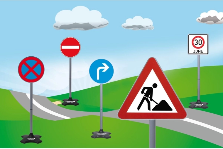 Verkehrszeichen-Set Jamara – Set B (30 Teile)