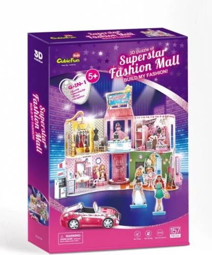 3D-Puzzle Modisches Einkaufszentrum