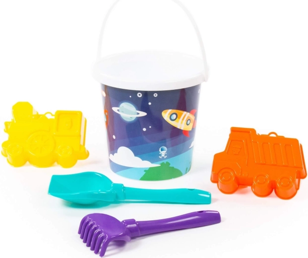 Sandspielzeug-Set mit Weltraummotiv