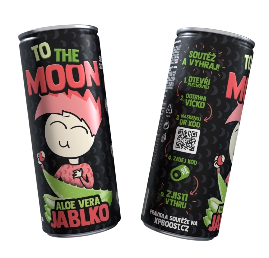 Mr. Moon fruchtiges alkoholfreies Getränk mit Aloe Vera und Apfel 0,25 l